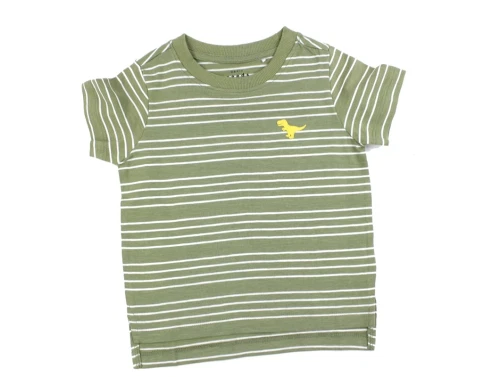 Name It oil green stribet top